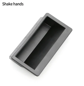 Черна пластмасова скрита дръжка вградена LS107 вградена карта тип мобилен телефон шкаф дръжка LS537-1