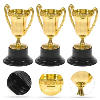 Мини пластмасови златни чаши Трофеи за парти деца Играчки за ранно обучение Награди Детски празничен трофей Награда Giveaway