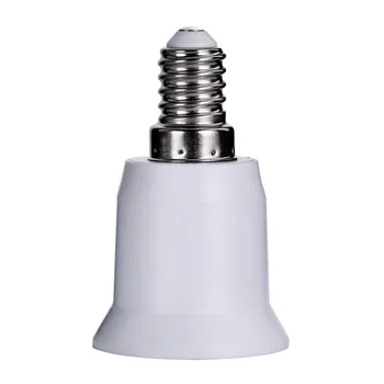 5pcs E14 до E27 Базова винтова лампа Държач за крушка Адаптер PBT Socket Converter Осветление Части Аксесоари Бял