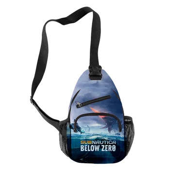 Популярни Youthful Subnautica Below Zero Момчета/момичета 3D печат гърдите чанта Оксфорд водоустойчив спортни Crossbody пътуване чанта рамо чанти