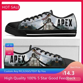 Apex Legends Loba Low Top Sneakers Hot Cartoon Game Womens Mens Teenager Висококачествени обувки Casual Tailor Made Canvas Sneaker