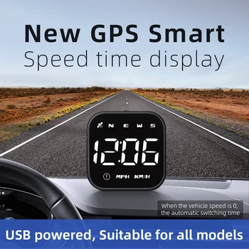 G4S GPS HUD кола LED главата нагоре дисплей Интелигентна цифрова аларма напомняне скоростомер GPS HUD аксесоари за кола за всички автомобили