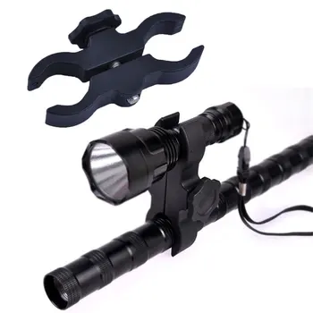 Тактически фенерче Mount скоба пушка светкавица фенерче притежателя Dia 25-30mm факел клип лов езда фенерче монтира аксесоари