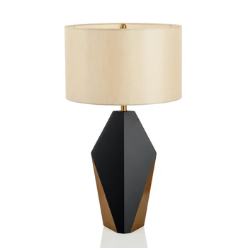 модерен прост златен креативен хотел луксозен модел стая шоурум дизайнер спалня нощно шкафче лампа