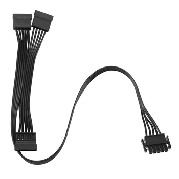5Pin към 3 SATA захранващ кабел 5Pin към 3 порта SATA кабел за модулен PSU Enermax (черен)
