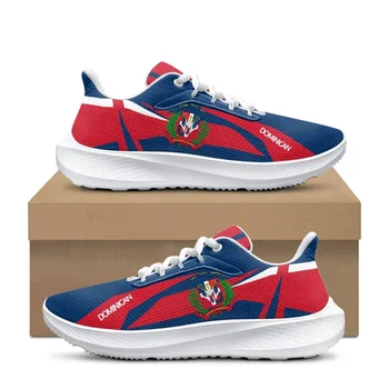 Доминиканско знаме Национална емблема обувки пролет есен марка дизайн лек комфорт маратонки мръсотия устойчиви платформа featwear