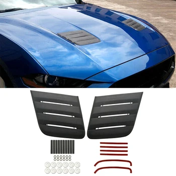  Капак на двигателя на автомобила Декоративен въздушен изход Аксесоари за всмукване на калници за Ford Mustang Roush 2018-2020 Капак на вентилационния капак