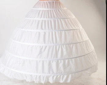 нов 6 обръча фусти суматоха за бална рокля сватбени рокли Аксесоари за долна пола Булчински кринолини 2023