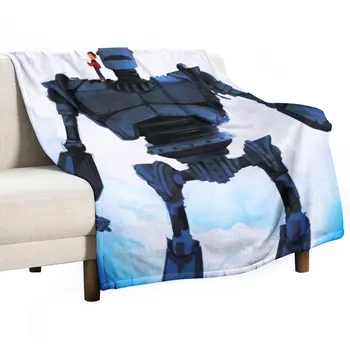 Big Robot Metal Throw Blanket сряда Гигантски диван одеяла одеяла и хвърля плаж одеяло