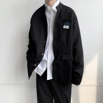 2023 Есен Мъжки китайски стил Casual Jacket Малък костюм Корейска версия Униформа Студентско яке Малък костюм Младежко модно палто