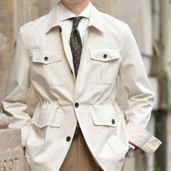 американски стил класически лов работно облекло яке палто мъжка мода ретро случайни високи улични якета мъжки върхове мъжки дрехи