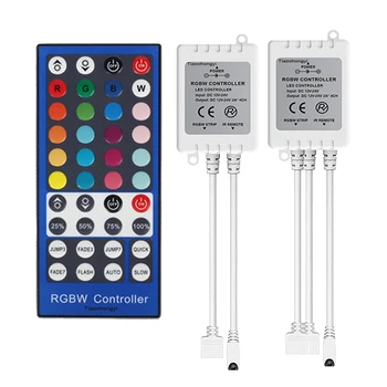 40key RGBW димер доведе контролер DC12-24V 5 пина IR дистанционно управление 4 канала LED контролер за SMD 5050 RGBWW LED светлина лента