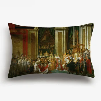 Коронацията на Наполеон възглавница корица портрет неокласицизъм маслена живопис декоративни възглавници за декорация на диван