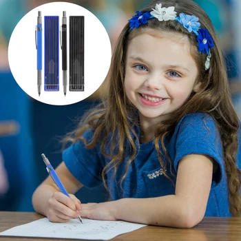 1 Комплект механични моливи офис училище подарък автоматичен молив комплект и пълнители подмяна пълнители