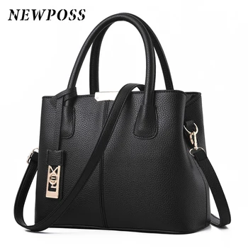 NEWPOSS Известни дизайнерски маркови чанти Дамски кожени чанти 2020 Луксозни дамски ръчни чанти Чанта Модни чанти за рамо