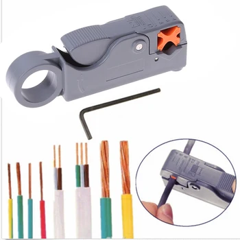 Автоматични клещи за оголване Многофункционални жични стриптизьорки Кабелни инструменти Инструмент за кримпване на кабелни проводници с шестоъгълен ключ