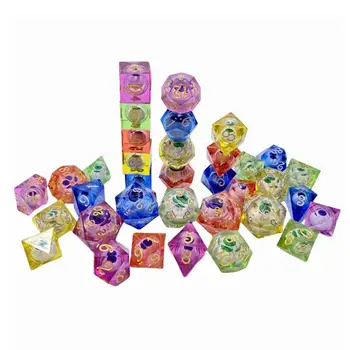 7 парчета смола кубчета комплект семейни игри аксесоари за математика учене играчки