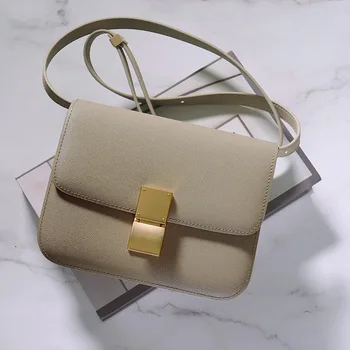 Мода естествена кожа дами тофу чанта светлина луксозен дизайн високо качество чанта марка едно рамо crossbody чанти за жени