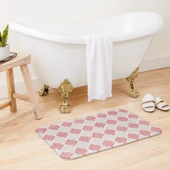 Girly Glitter Марокански Quatrefoil модел баня мат баня килим неща за баня баня подове мат