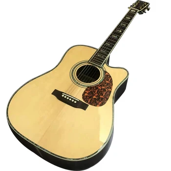 2023 41 инчов D барел Cutaway D45 серия масивна дървесина раздел акустична акустична китара