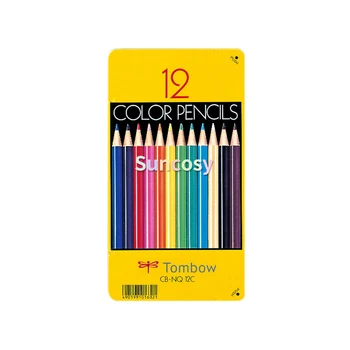 Tombow 12 / 24 / 36 цветен комплект Цветна акварелна писалка, cb-nq мазна четка, живопис изкуство желязна кутия, акварел писалка училищни пособия