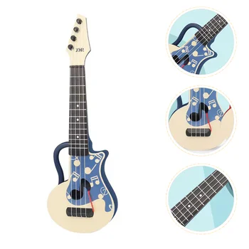 Mini Ukulele китара играчка пластмасови китари в началото на образователни музикален инструмент играчка за начинаещи момчета момичета деца играчка