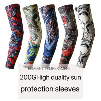 200G висококачествена слънцезащита UV защита абсорбция на пот дишаемост мека ледена коприна плат цифров печат голф ръкав