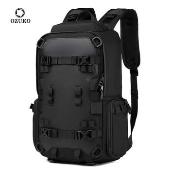 OZUKO Мъжка раница с висок капацитет Casual Travel Bag 15.6 инчов лаптоп многофункционална раница Качество водоустойчива раница Mochila