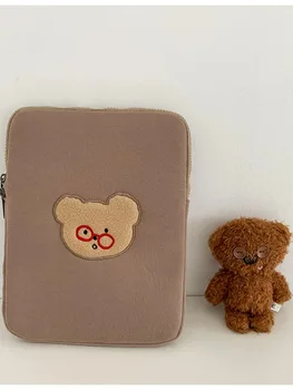 Korea teteum сладък мечок iPad бележник лайнер чанта компютър чанта 11 13 