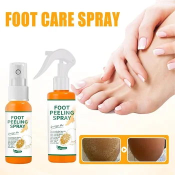 Foot Peeling Spray Natural Orange Essence Pedicure Hands Dead Skin Exfoliator Mask Whiten Baby Foot Care Tool Япония Козметика