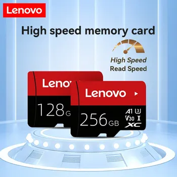 Lenovo Select Micro SD-Memory-Card, 256GB MicroSDXC 130MB/s Full HD & 4K UHD, UHS-I, U3, A2, V30, разширено хранилище за Android